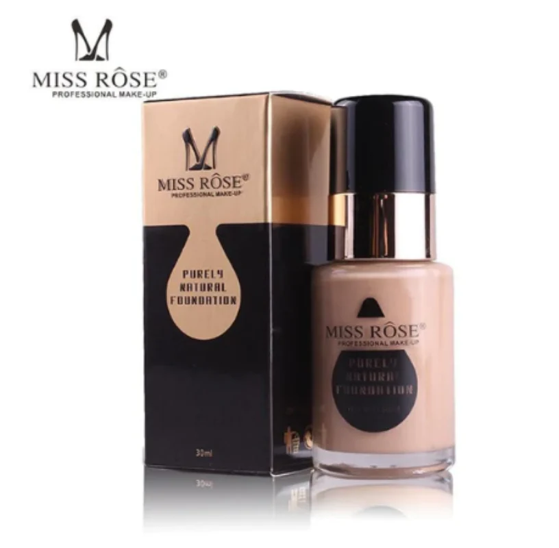 Miss Rose Purely Natural Foundation – Long-Lasting, Full Coverage,