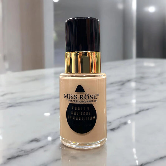 Miss Rose Purely Natural Foundation – Long-Lasting, Full Coverage,